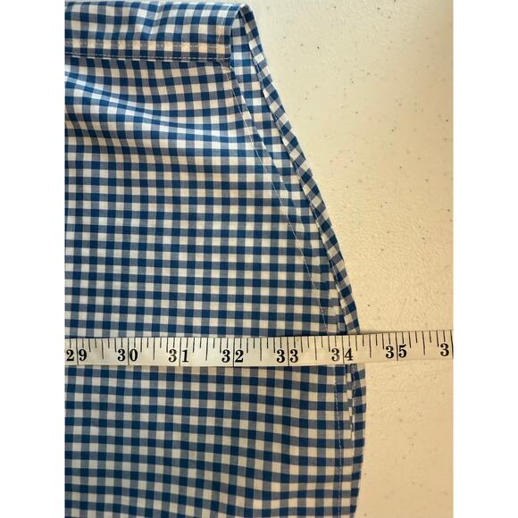 L.L Bean Pinpoint Oxford Cloth Shirt Traditional Fit Men's L-Tall Blue White - Picture 8 of 8